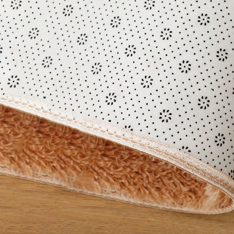 Gray Gradient Ramp Rug Polyester Casual Rug Washable Rug for Living Room