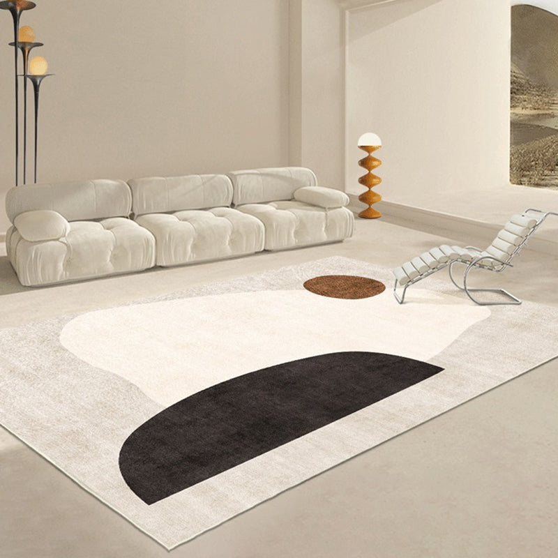 Tappeto di tappeto in poliestere di tappeto nordico marrone per decorazioni per la casa