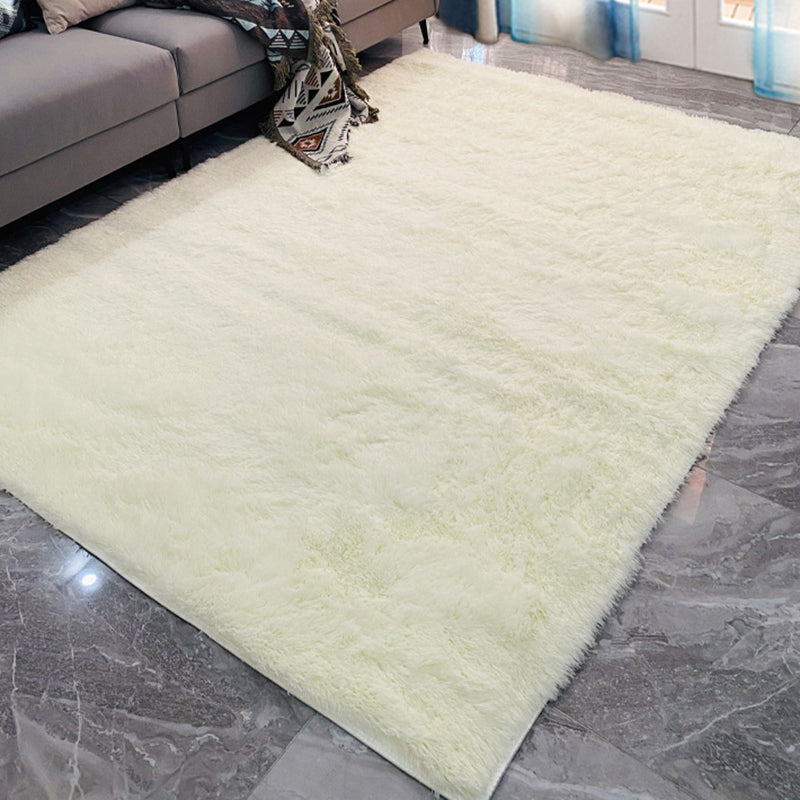 Light Pink Gradual Change Rug Polyester Simple Rug Washable Rug for Drawing Room