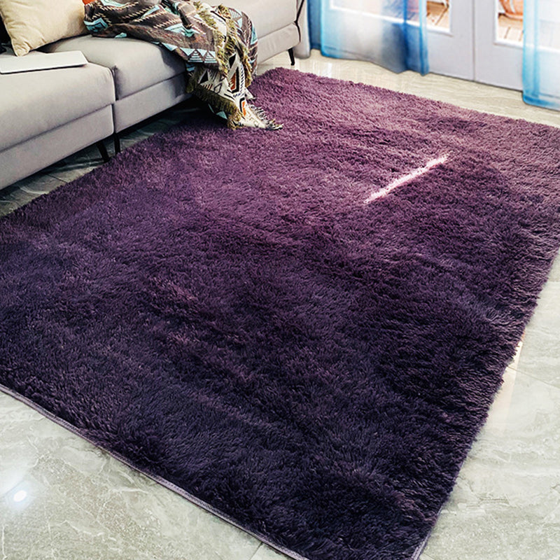 Light Pink Gradual Change Rug Polyester Simple Rug Washable Rug for Drawing Room