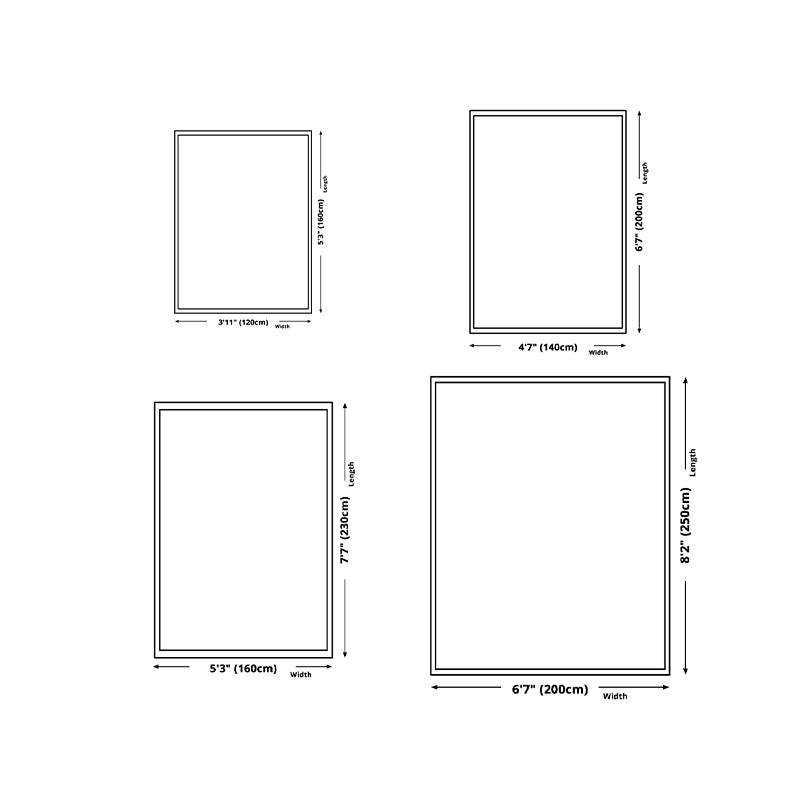 Carpet Washable Nordic Rug Polyester Stain Resistant Indoor Rug for Living Room