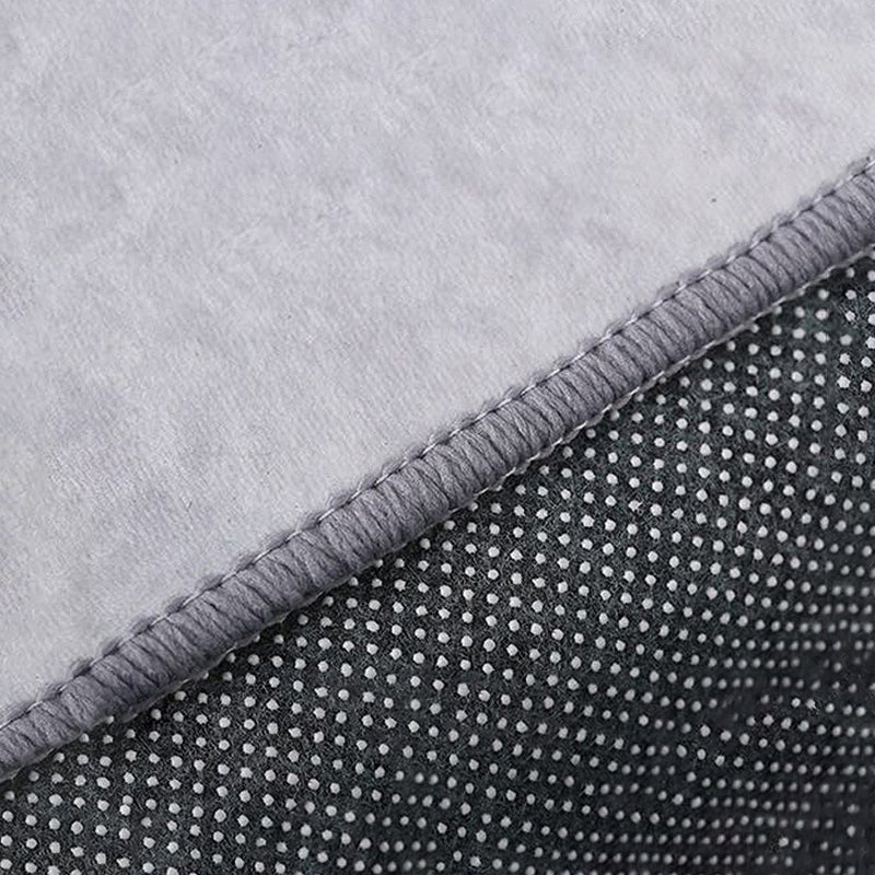 Dark Gray Modern Rug Polyester Graphic Indoor Rug Stain Resistant Rug for Living Room