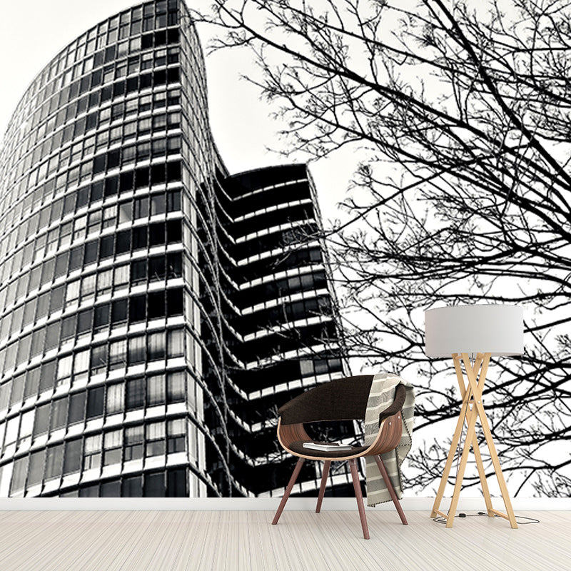 Architectural Wall Decals Moisture Resistant Mural Wallpaper for Meeting Room Decoration