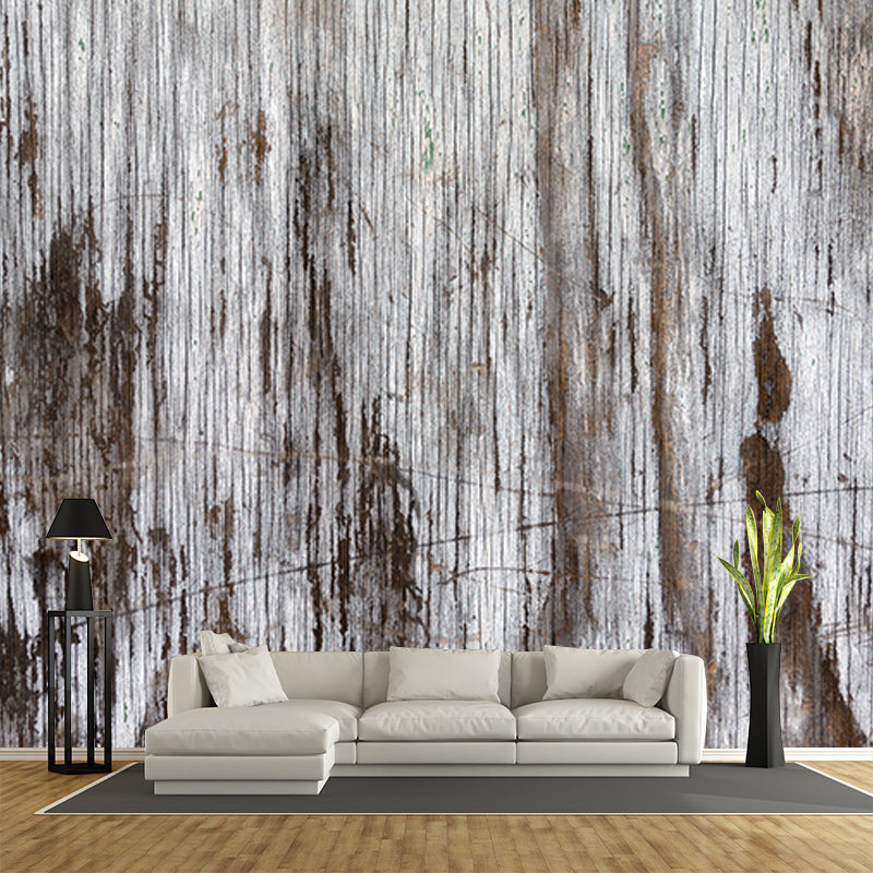 Wood Grain Industrial Style Wall Covering for Home Decor, Stain Resistant