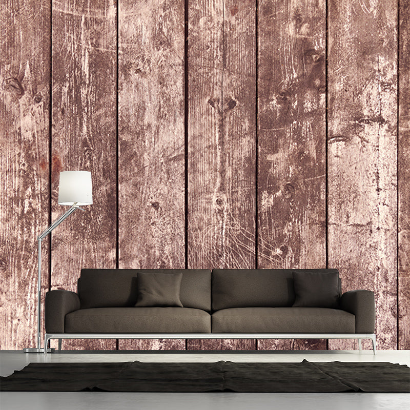 Wood Grain Industrial Style Wall Covering for Home Decor, Stain Resistant