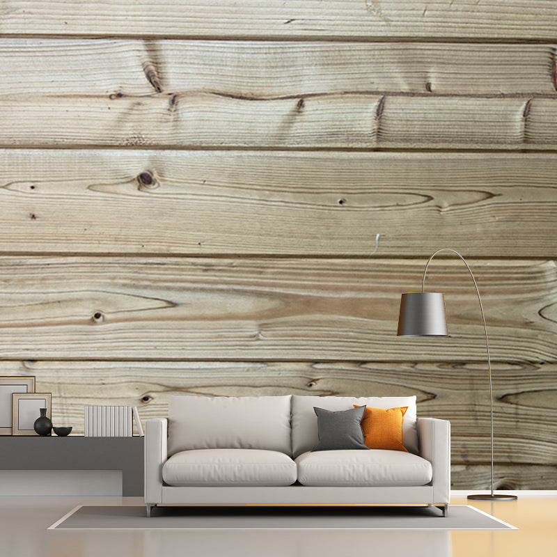 Wood Grain Industrial Style Wall Covering for Home Decor, Stain Resistant