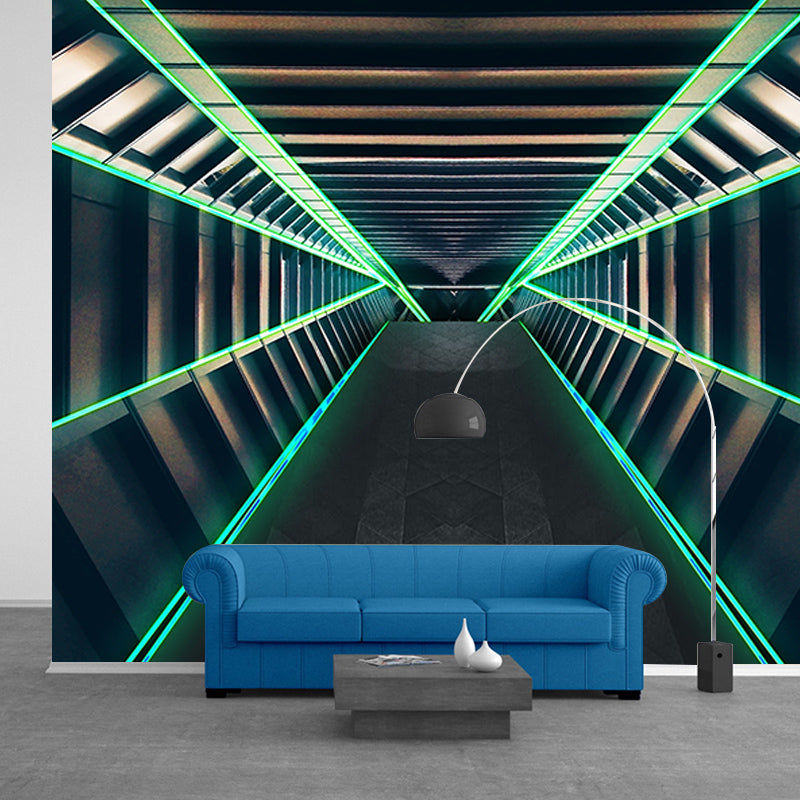 Wallpaper Fantasy Space Extension Mural for Sitting Room, Waterproofing, Made to Measure