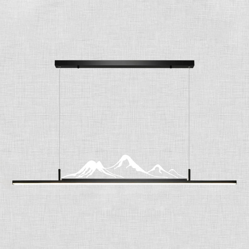 Accesorios de iluminación lineal modernos de aluminio Luz de la isla de la isla Luz