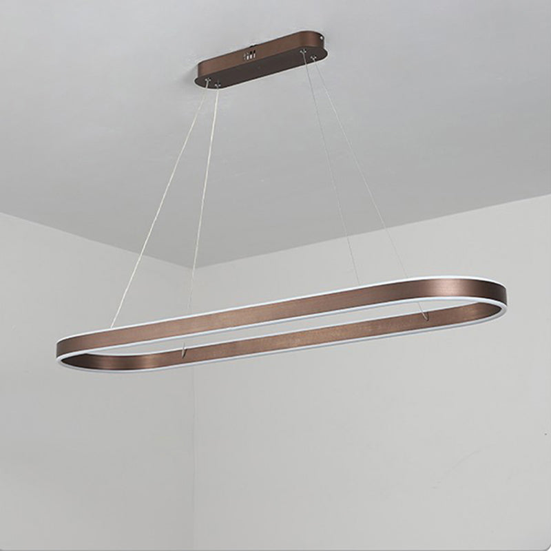 Lampada il lampadario minimalismo a 1 luce Ciondolo a LED Isola per sala da studio