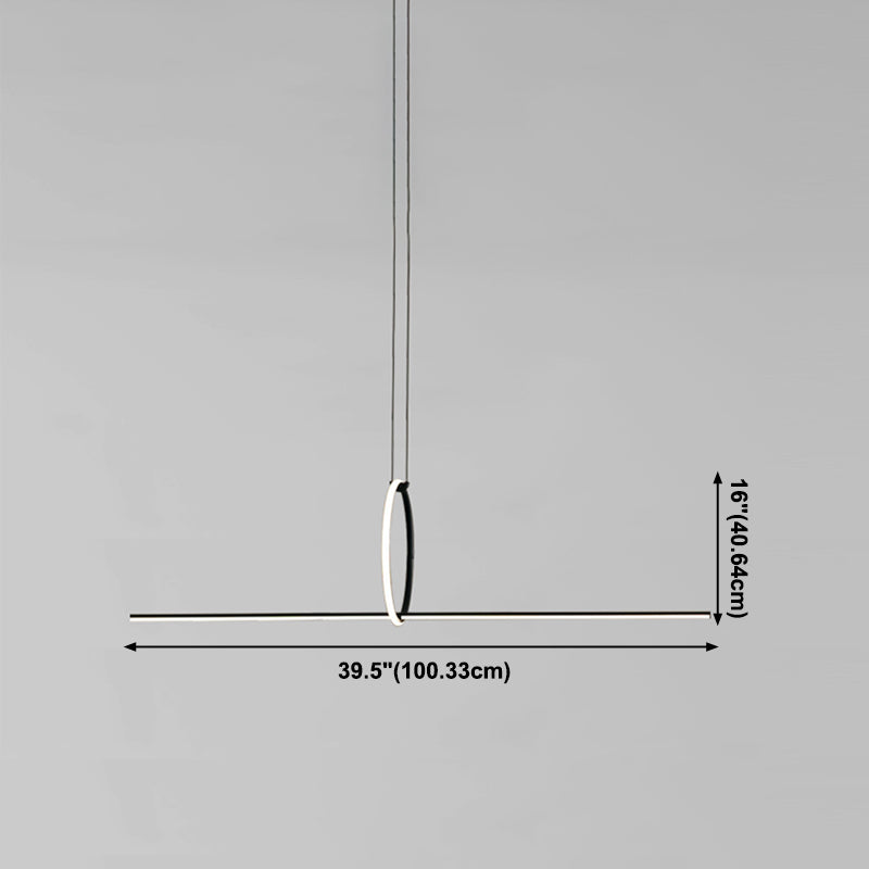 PENDANT MODIFIQUE DE CHANDELIER DE FER LINÉAR