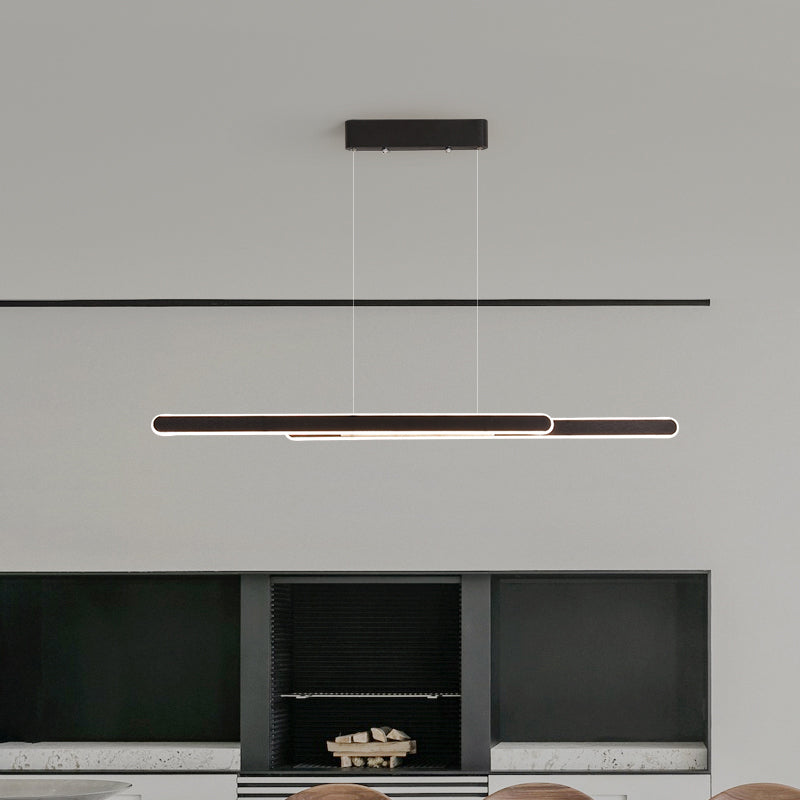 Linearinselanhänger führte die nordische moderne Deckenpendelleuchte für Büro