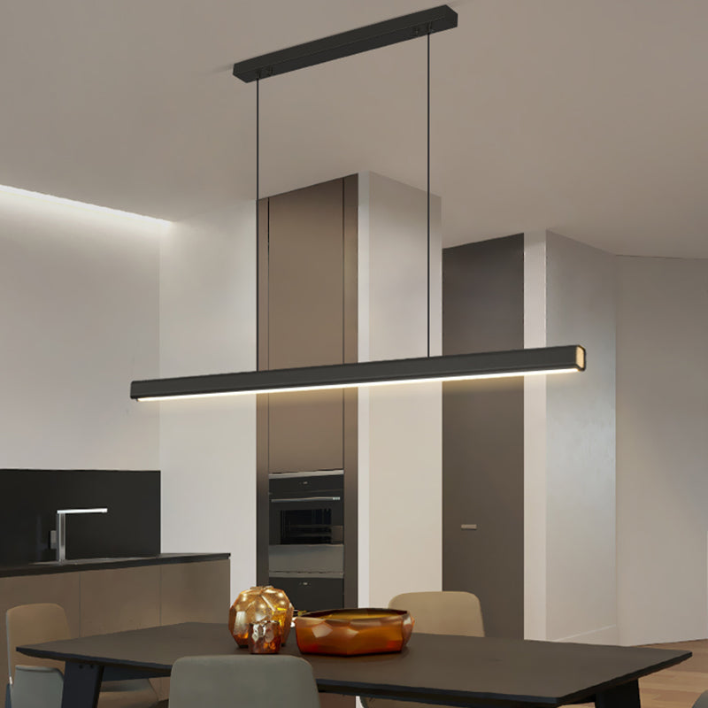 Iluminación de isla moderna luces colgantes acrílicas creativas para el comedor