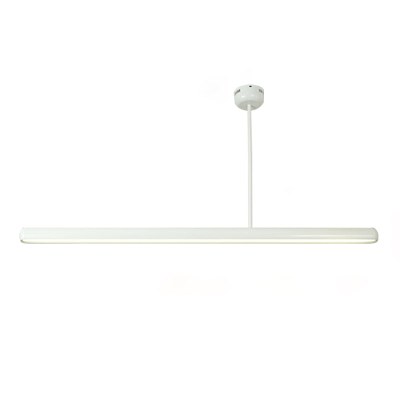 Modern Minimalist Linear Island Pendant Lights Metal 1 Light Chandelier Lighting