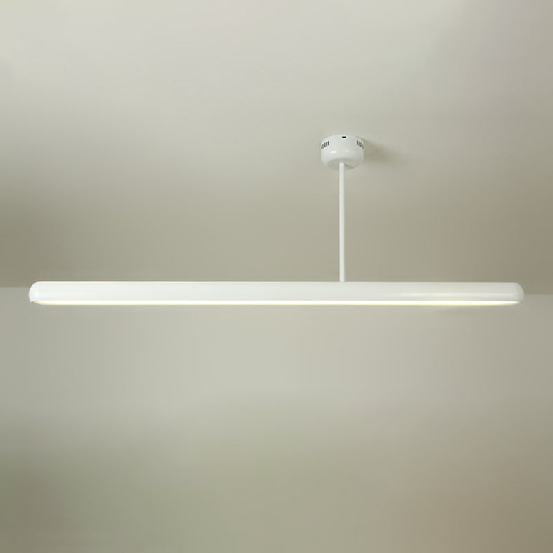 Modern Minimalist Linear Island Pendant Lights Metal 1 Light Chandelier Lighting