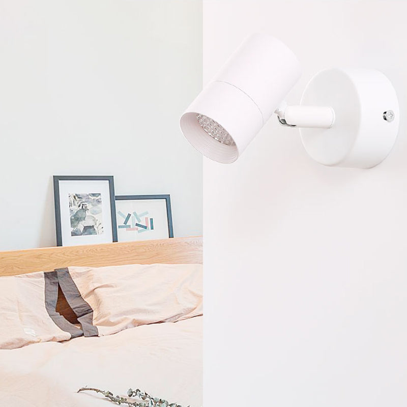 Metal Cylinder Wall Lighting Contemporary Style 1 Light Wall Lighting Ideas