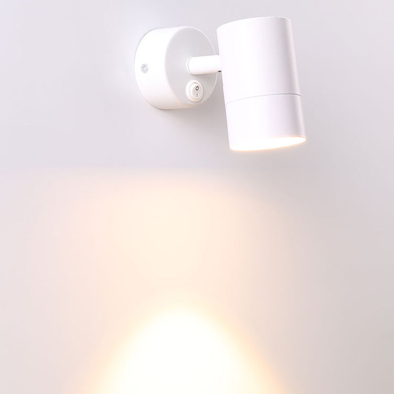 Metal Cylinder Wall Lighting Contemporary Style 1 Light Wall Lighting Ideas