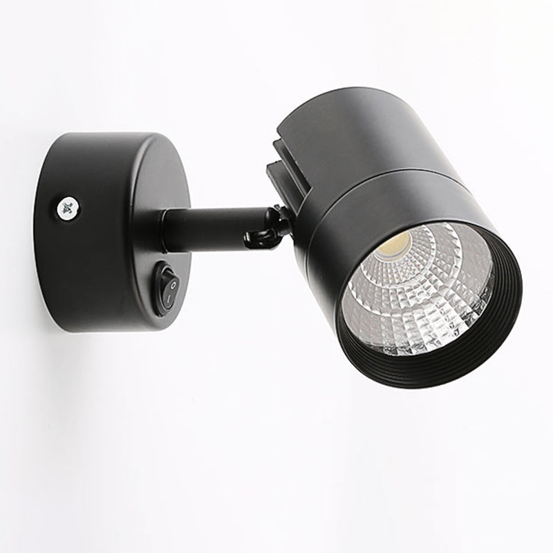 Metal Cylinder Wall Lighting Contemporary Style 1 Light Wall Lighting Ideas