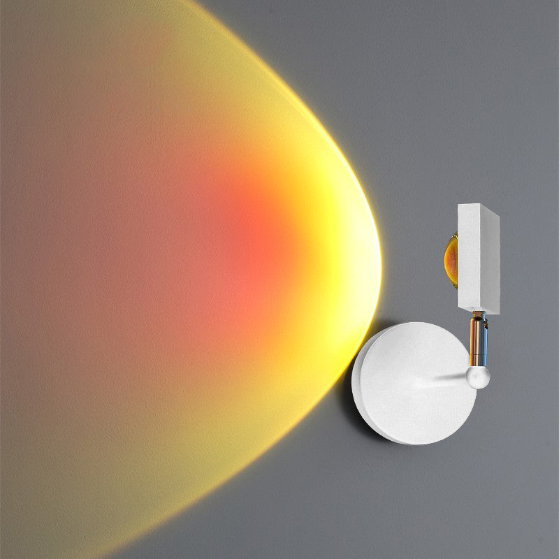 Metal Square Wall Lighting Contemporary Style 1 Light Wall Light Fixture