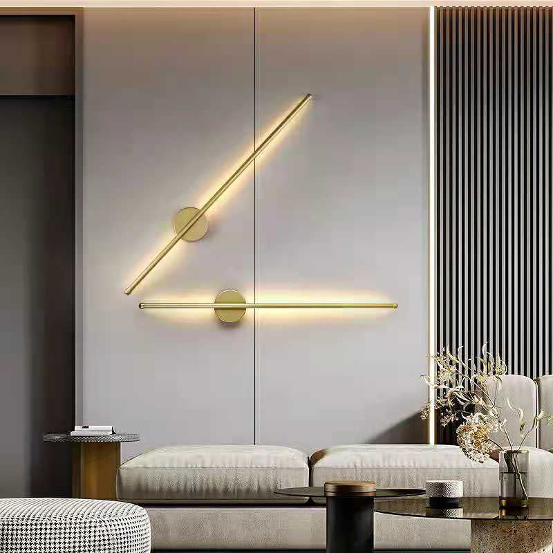 Metal Linear Wall Sconces Contemporary Style 1 Light Wall Light Fixture