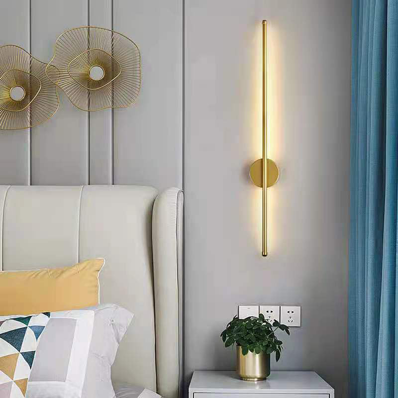Metal Linear Wall Sconces Contemporary Style 1 Light Wall Light Fixture