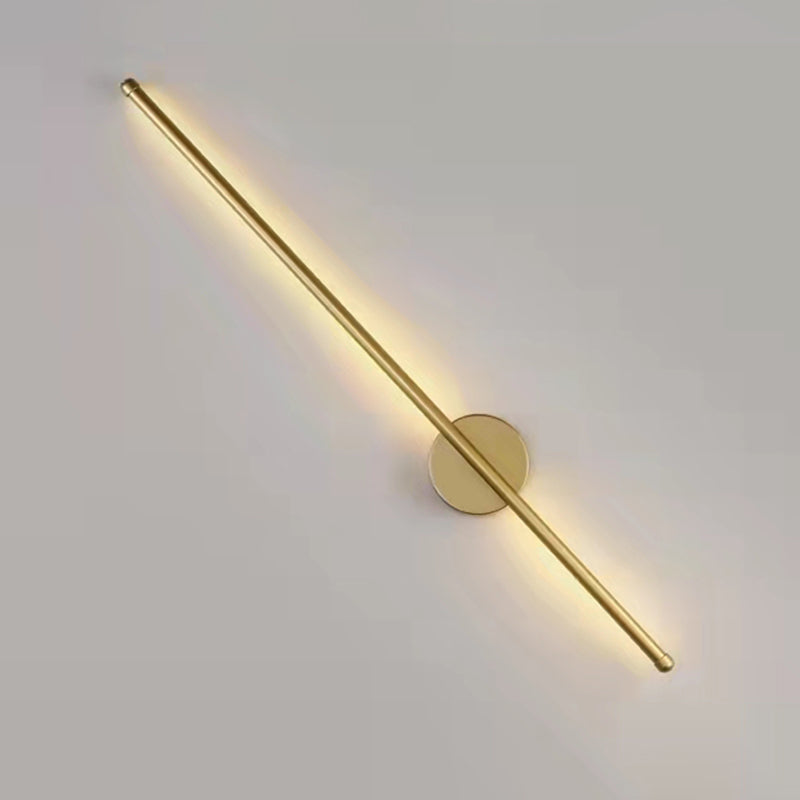 Metal Linear Wall Sconces Contemporary Style 1 Light Wall Light Fixture