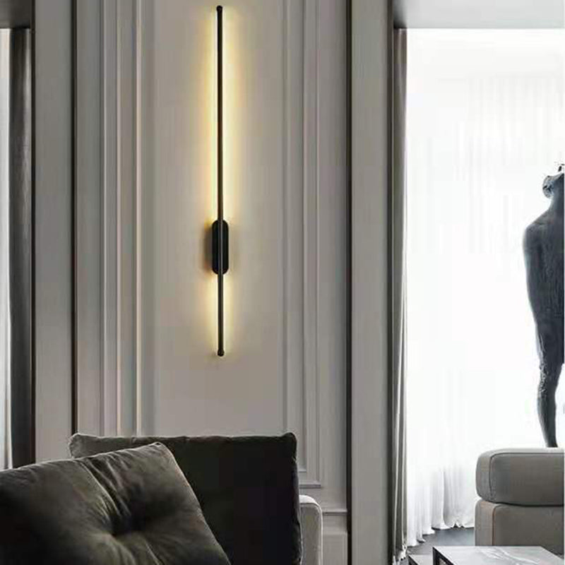 Metal Linear Wall Sconces Contemporary Style 1 Light Wall Light Fixture