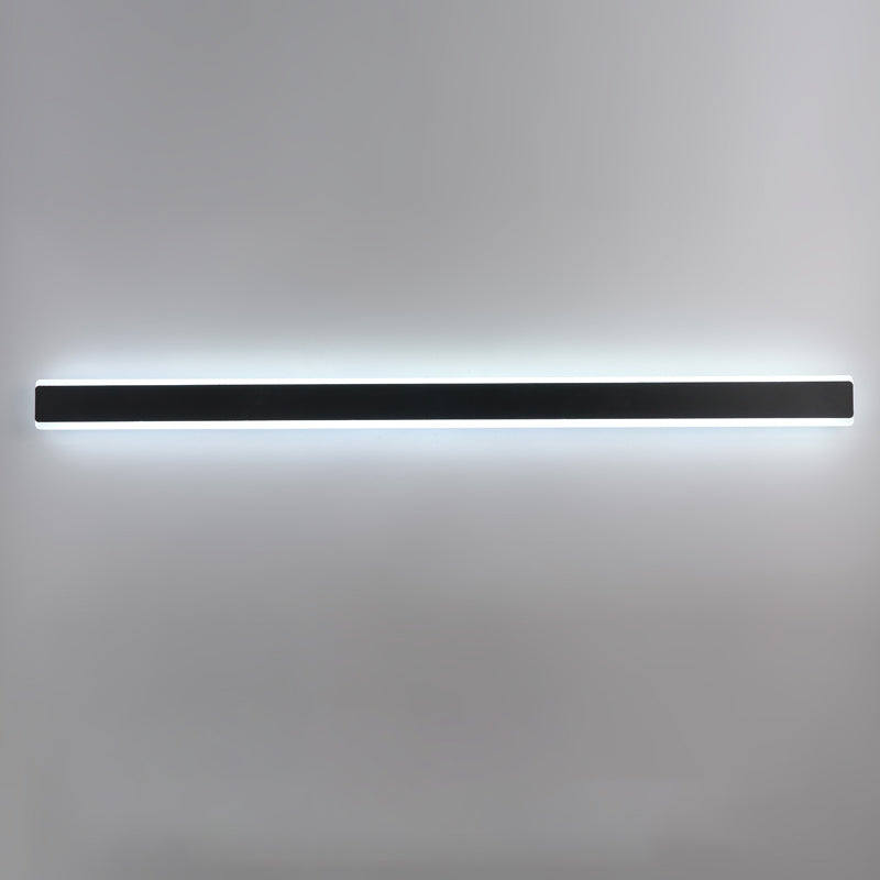 Metall Lineare Wandleuchter zeitgenössischer Stil 1 Lichtwandleuchte für Wohnzimmer