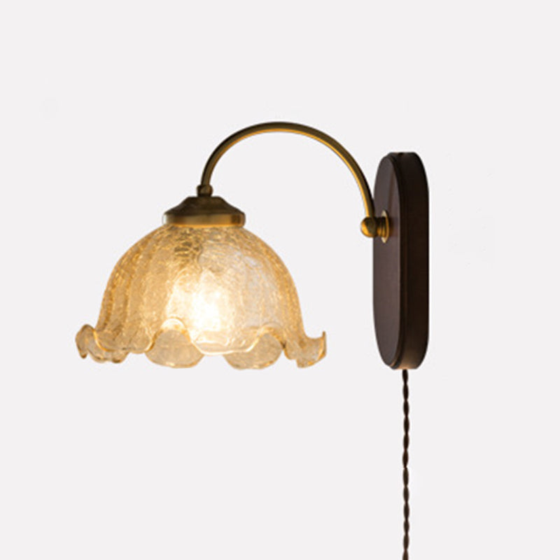 Éclairage mural géométrique en bois style contemporain 1 luminaire mural lumineux