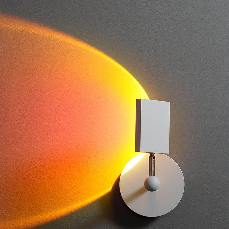 Éclairage mural géométrique en métal Style contemporain 1 luminaire mural lumineux