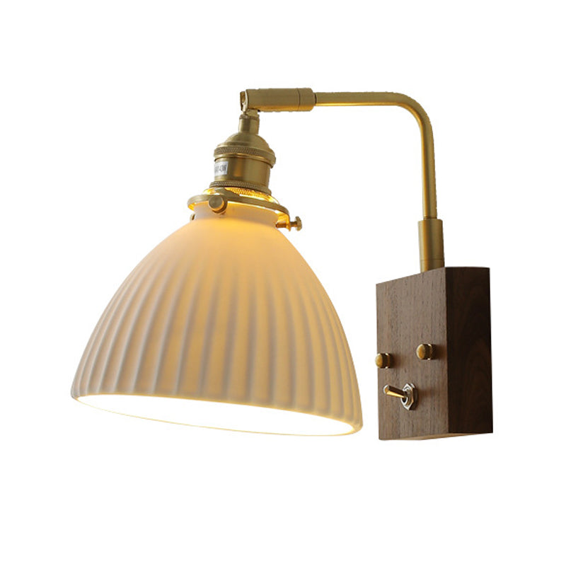 Éclairage mural en forme d'évasion en bois Modern Style 1 Lumière Lumière Lumière Mur