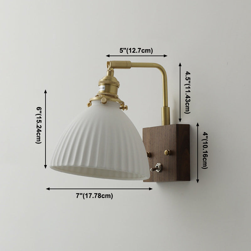 Éclairage mural en forme d'évasion en bois Modern Style 1 Lumière Lumière Lumière Mur