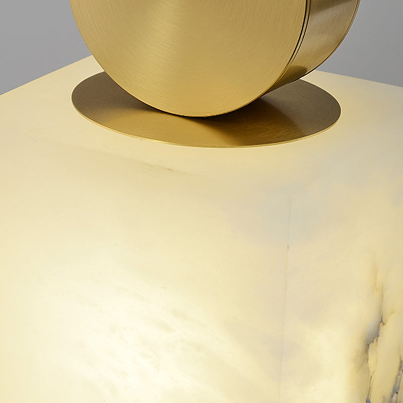 Marble Geometry Shape Hanging Lights Modern Style 1 Head Hanging Mount for Restaurant