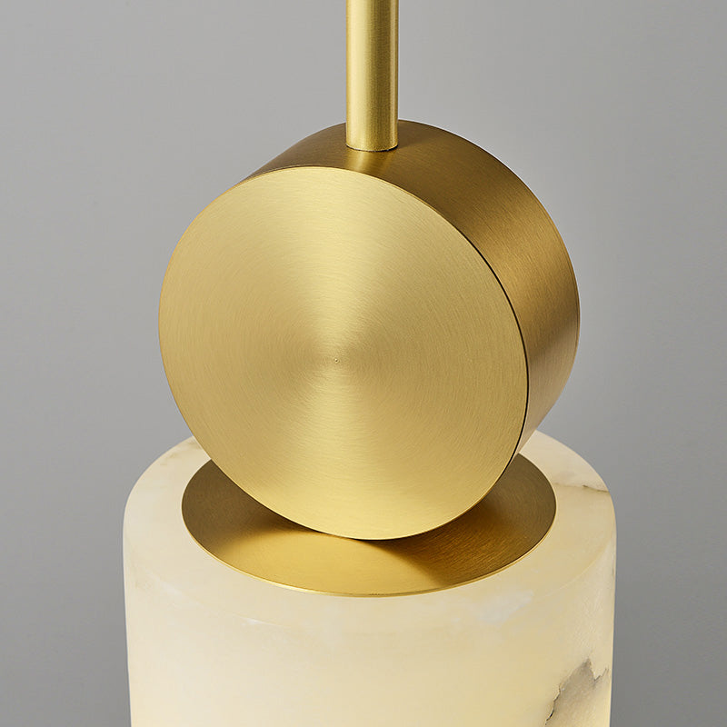 Marble Geometry Shape Hanging Lights Modern Style 1 Head Hanging Mount for Restaurant