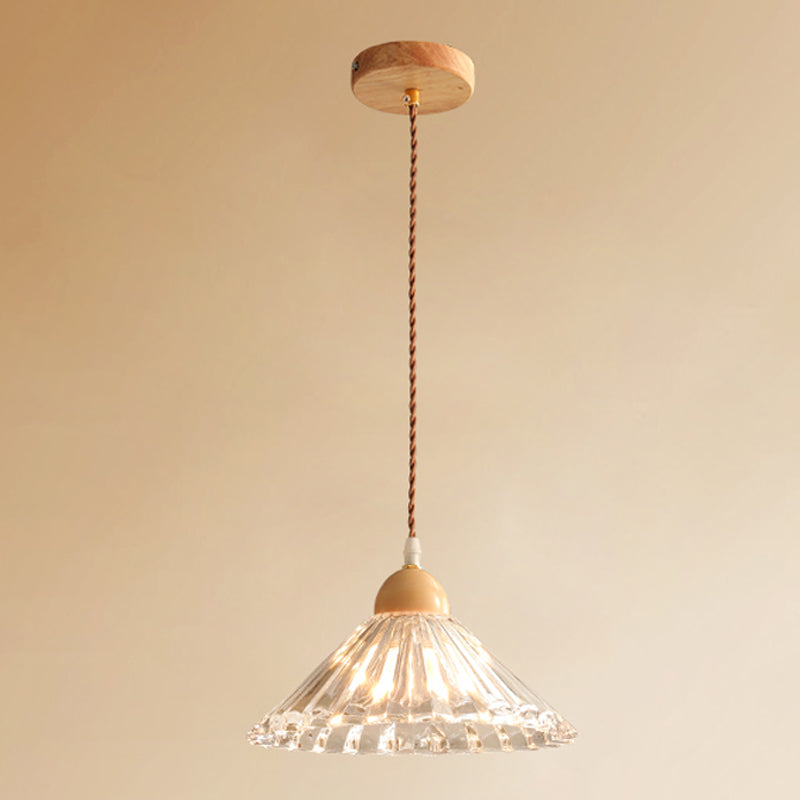 Verre Hanging Lights Modern Style 1 Tête Hanging Mount Fixture pour le salon