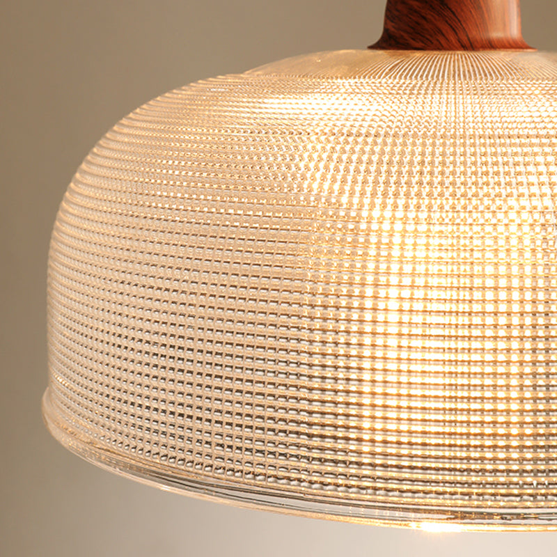 Verre Hanging Lights Modern Style 1 Tête Hanging Mount Fixture pour le salon