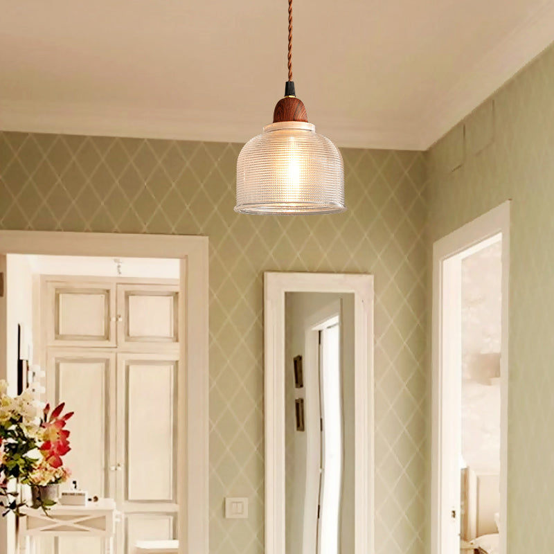 Verre Hanging Lights Modern Style 1 Tête Hanging Mount Fixture pour le salon