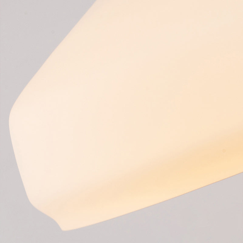 Glass Tapered Hanging Lamp in Modern Concise Style Wooden Indoor Pendant Light