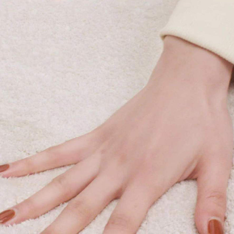 Beige Simple Rug Polyester Graphic Area Rug Non-Slip Backing Rug for Home Decor