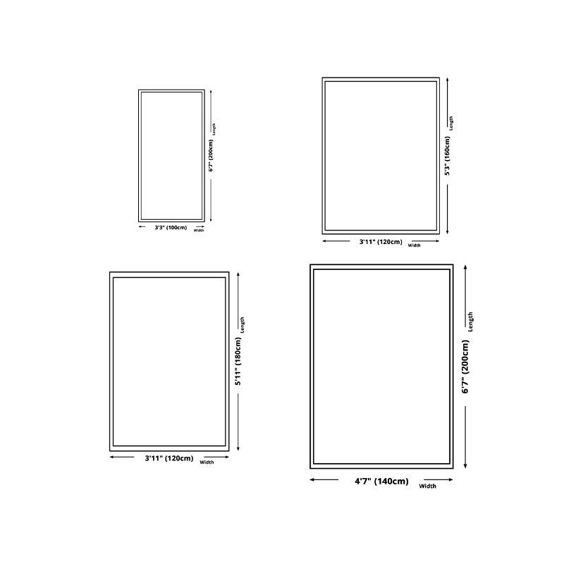 Beige Simple Rug Polyester Graphic Area Rug Non-Slip Backing Rug for Home Decor