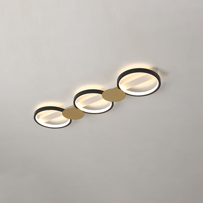 Contemporary Round Ceiling Lamp LED Flush Mount Ceiling Light with Acrylic Shade