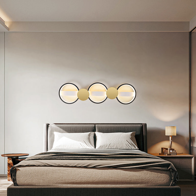 Contemporary Round Ceiling Lamp LED Flush Mount Ceiling Light with Acrylic Shade