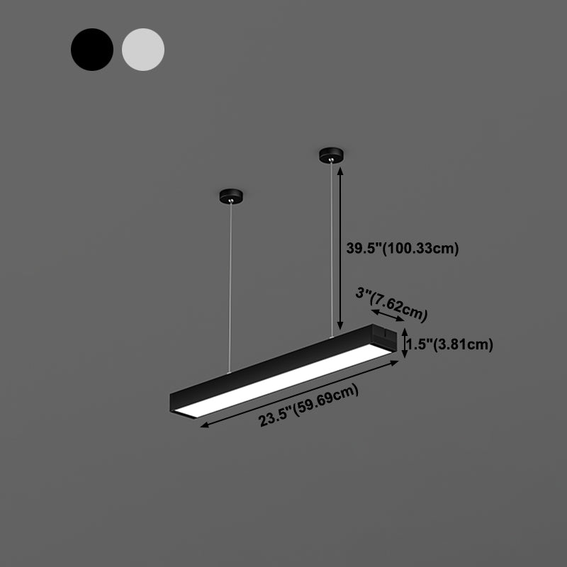 Modern LED Hanging Light Fixture Simple Pendant Lamp for Office Meeting Room