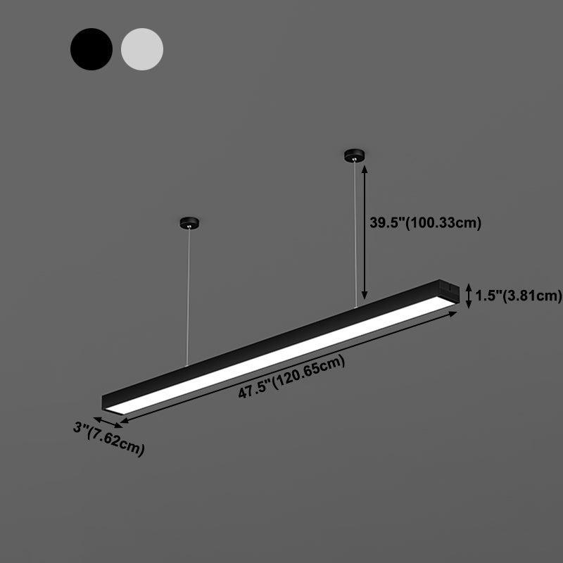 Modern LED Hanging Light Fixture Simple Pendant Lamp for Office Meeting Room