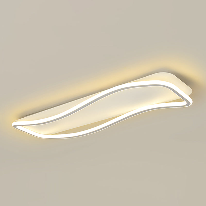 Plafoniera moderna lineare Lampada da soffitto a LED semplice per soggiorno camera da letto