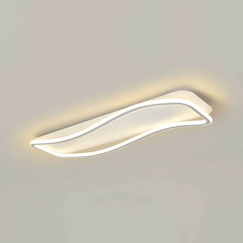 Plafoniera moderna lineare Lampada da soffitto a LED semplice per soggiorno camera da letto