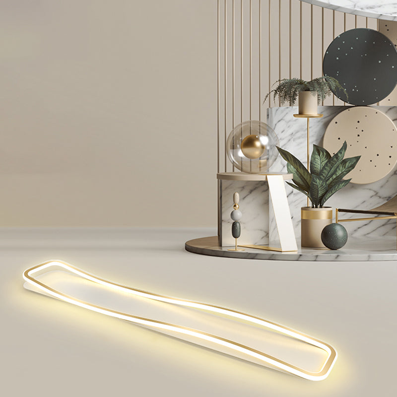 Plafoniera moderna lineare Lampada da soffitto a LED semplice per soggiorno camera da letto