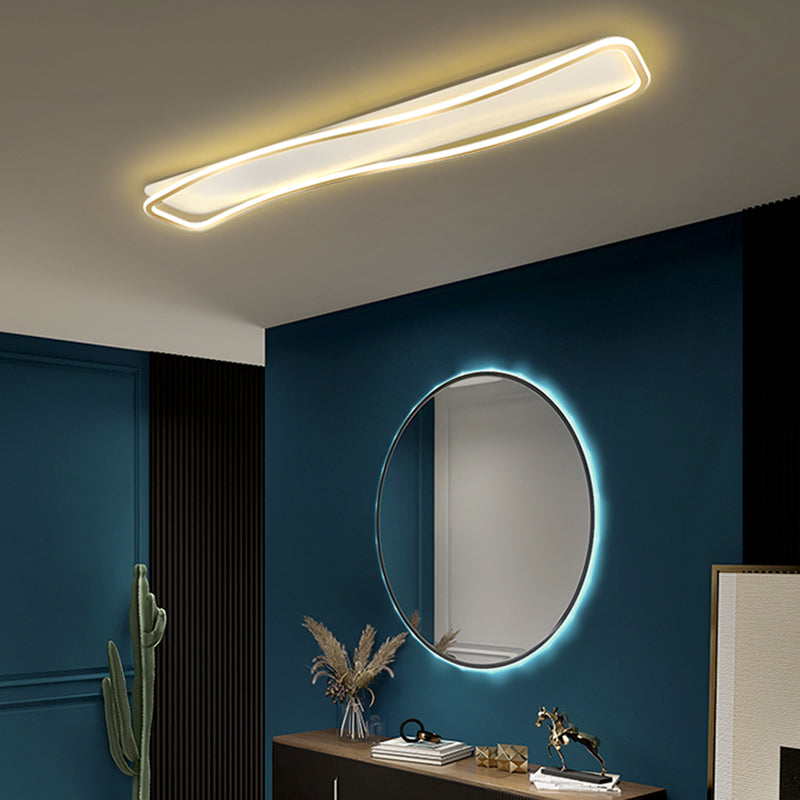 Modern Linear Ceiling Light Simple LED Ceiling Mount Lamp for Living Room Bedroom