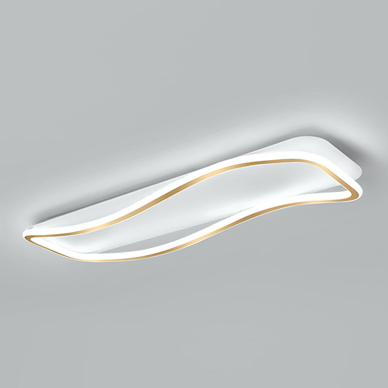 Plafoniera moderna lineare Lampada da soffitto a LED semplice per soggiorno camera da letto