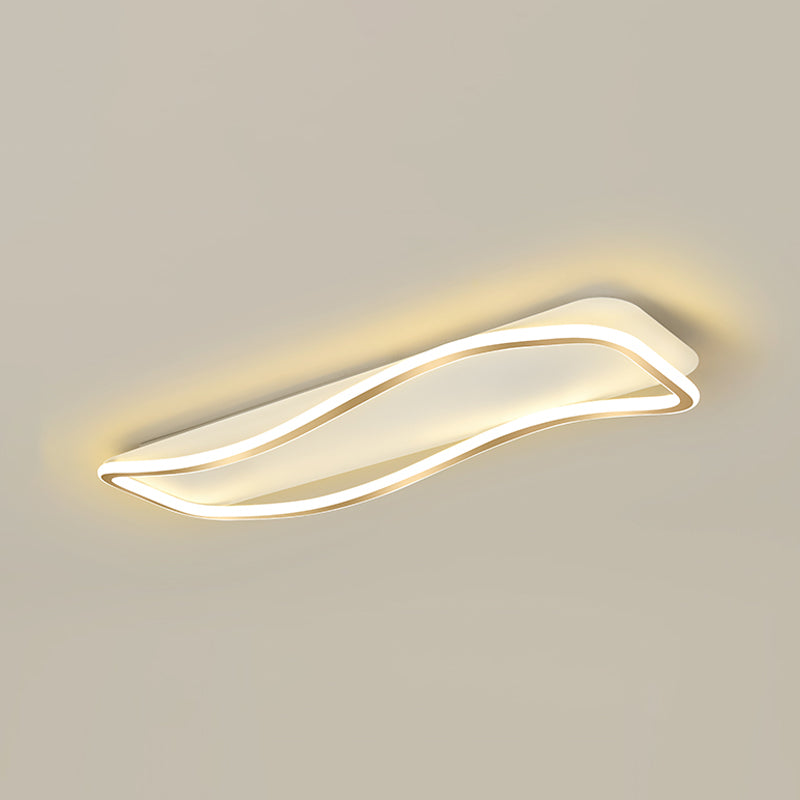 Modern Linear Ceiling Light Simple LED Ceiling Mount Lamp for Living Room Bedroom