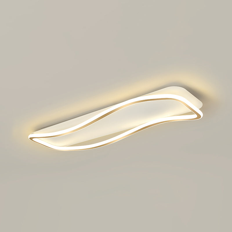 Modern Linear Ceiling Light Simple LED Ceiling Mount Lamp for Living Room Bedroom